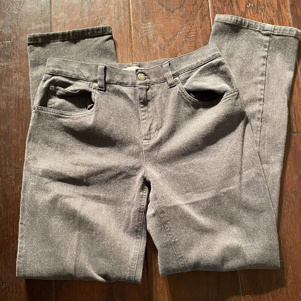 Jones New York Sport Stretch Straight Leg Jeans Women's Size 6 Gray 29 Inseam